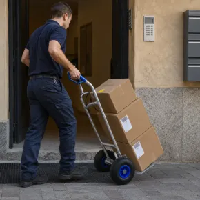 Carrello Portapacchi Bravetta in Alluminio 48x50x112 cm Max 150kg 2