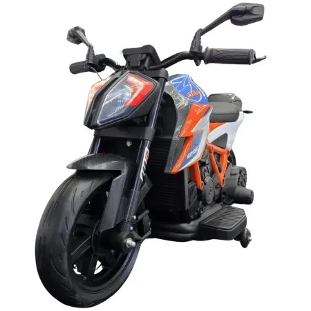 Moto Elettrica per Bambini 12V KTM 1290 Superduke 2 Motori Ruote EVA