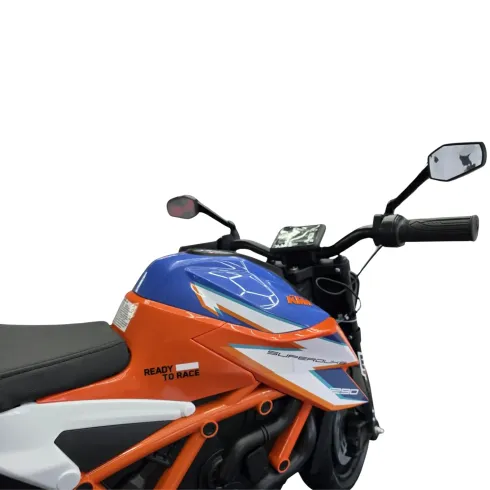 Moto Elettrica per Bambini 12V KTM 1290 Superduke 2 Motori Ruote EVA