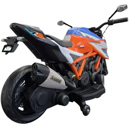 Moto Elettrica per Bambini 12V KTM 1290 Superduke 2 Motori Ruote EVA