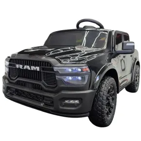 Macchina Elettrica per Bambini Dodge RAM 12V Nero con Telecomando