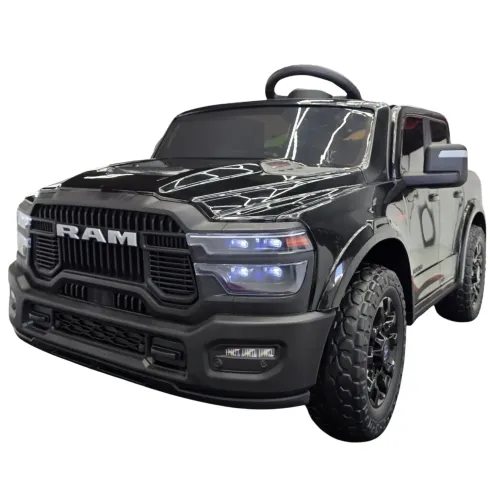 Macchina Elettrica per Bambini Dodge RAM 12V Nero con Telecomando