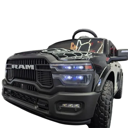 Macchina Elettrica per Bambini Dodge RAM 12V Nero con Telecomando