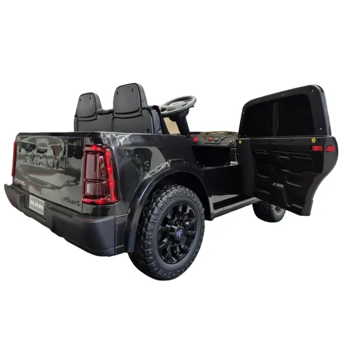 Macchina Elettrica per Bambini Dodge RAM 12V Nero con Telecomando