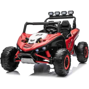 Auto Elettrica per Bambini Buggy Rosso 24V 2 Posti con Telecomando