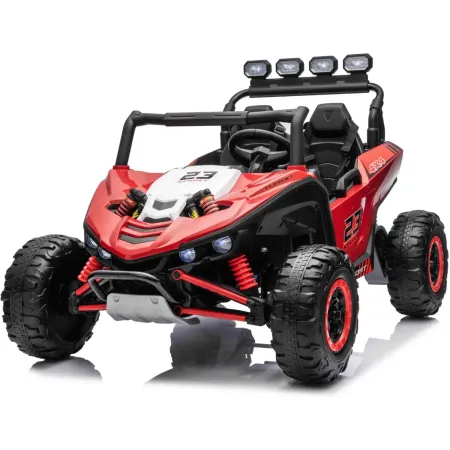 Auto Elettrica per Bambini Buggy Rosso 24V 2 Posti con Telecomando