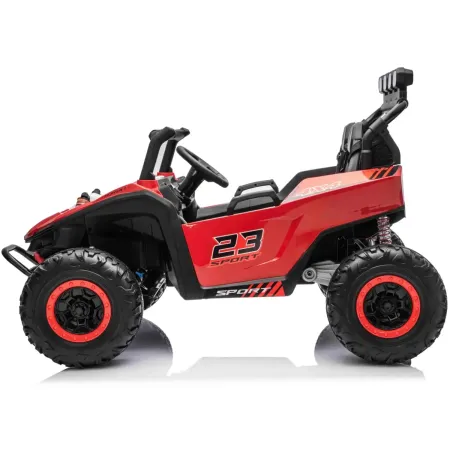Auto Elettrica per Bambini Buggy Rosso 24V 2 Posti con Telecomando