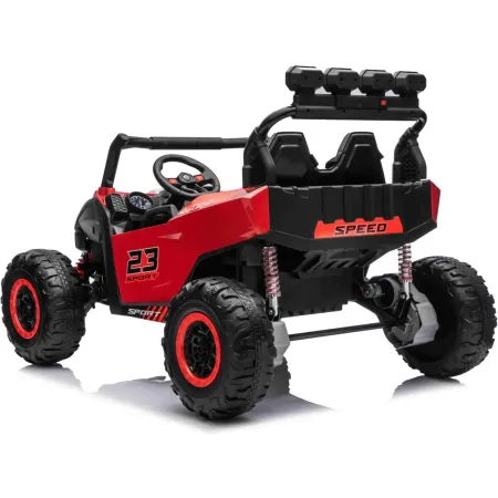 Auto Elettrica per Bambini Buggy Rosso 24V 2 Posti con Telecomando