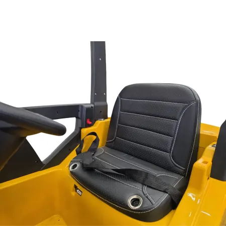 Carrello Elevatore Elettrico per Bambini 12V Giallo con Forche Mobili
