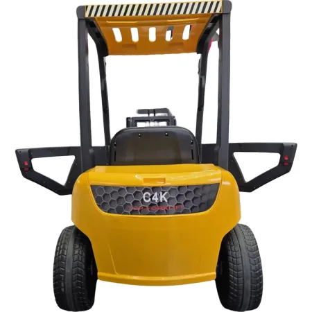 Carrello Elevatore Elettrico per Bambini 12V Giallo con Forche Mobili