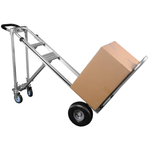 Carrello Portapacchi Bravetta 3 in 1 in Alluminio 4 Ruote Pieghevole