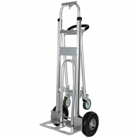 Carrello Portapacchi Bravetta 3 in 1 in Alluminio 4 Ruote Pieghevole