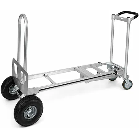 Carrello Portapacchi Bravetta 3 in 1 in Alluminio 4 Ruote Pieghevole