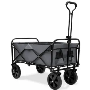 Carrello Portatutto Pieghevole Tuttofare in Acciaio Tessuto con Manico
