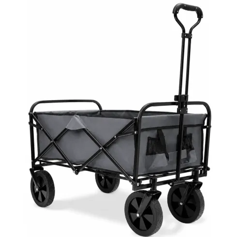Carrello Portatutto Pieghevole Tuttofare in Acciaio Tessuto con Manico