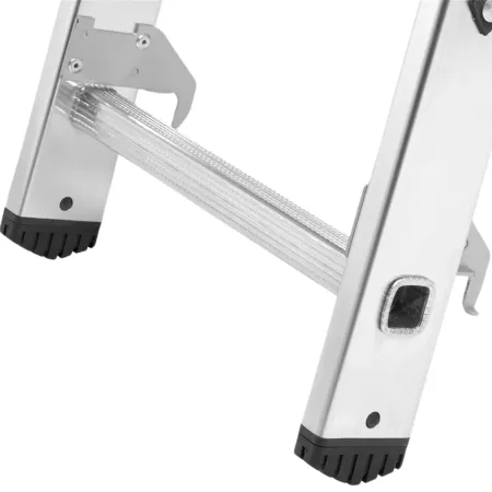 Scala a Sfilo 3 Rampe 6+6+6 Gradini in Alluminio Altezza 4m Max 150kg
