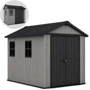 Casetta da Giardino Keter Newton Plus in Resina Grigio 230x287 cm