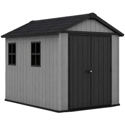 Casetta da Giardino Keter Newton Plus in Resina Grigio 230x287 cm
