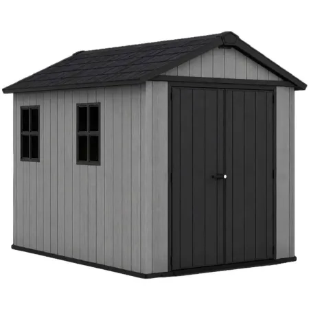 Casetta da Giardino Keter Newton Plus in Resina Grigio 230x287 cm