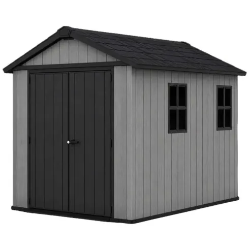 Casetta da Giardino Keter Newton Plus in Resina Grigio 230x287 cm