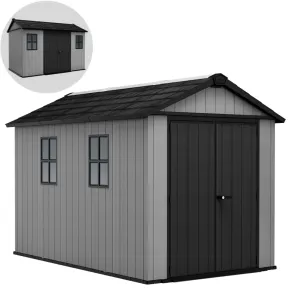 Casetta Keter Newton Plus da Giardino Box in Resina Grigio 230x350 cm
