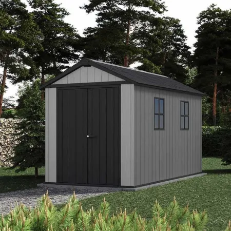 Casetta Keter Newton Plus da Giardino Box in Resina Grigio 230x350 cm