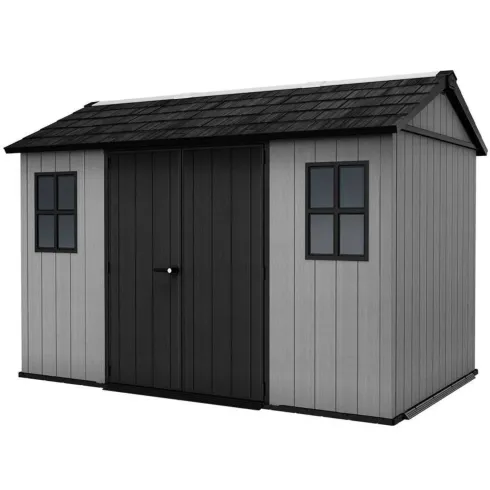 Casetta Keter Newton Plus da Giardino Box in Resina Grigio 230x350 cm
