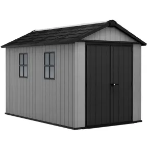 Casetta Keter Newton Plus da Giardino Box in Resina Grigio 230x350 cm 2