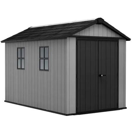 Casetta Keter Newton Plus da Giardino Box in Resina Grigio 230x350 cm