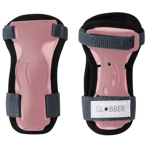 Set Protezioni per Bambini Gomiti Ginocchia Polsi Rosa Pastello XXS
