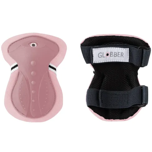 Set Protezioni per Bambini Gomiti Ginocchia Polsi Rosa Pastello XXS