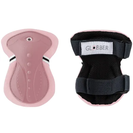 Set Protezioni per Bambini Gomiti Ginocchia Polsi Rosa Pastello XXS