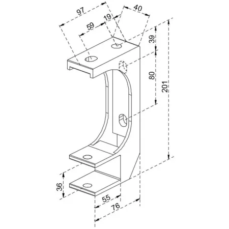 2 Staffe per Tenda da Sole a Soffitto Parete Balcone Terrazzo Giardino Esterno | BricoShop24