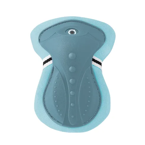 Protezioni per Bambini XS Set Gomiti Ginocchia Polsi Blu Pastello Bici