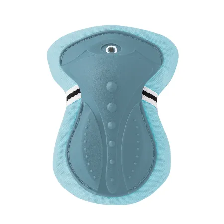 Protezioni per Bambini XS Set Gomiti Ginocchia Polsi Blu Pastello Bici