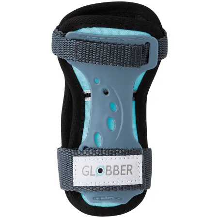 Protezioni per Bambini XS Set Gomiti Ginocchia Polsi Blu Pastello Bici