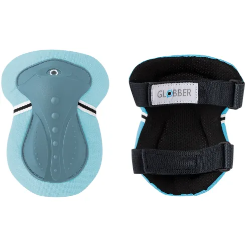 Protezioni per Bambini XS Set Gomiti Ginocchia Polsi Blu Pastello Bici