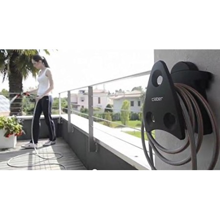 Porta Tubo Cleber da Parete per Innaffiare Avvolgitubo da Giardino con Lancia