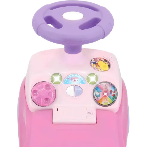Camioncino Cavalcabile per Bambini Princesse Disney Rosa con Luci