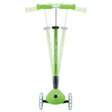 Monopattino 3 Ruote Bambini Pieghevole Regolabile Ruote LED Verde