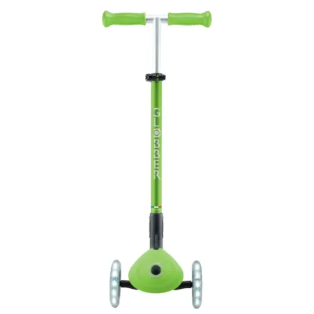 Monopattino 3 Ruote Bambini Pieghevole Regolabile Ruote LED Verde