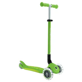 Monopattino 3 Ruote Bambini Pieghevole Regolabile Ruote LED Verde