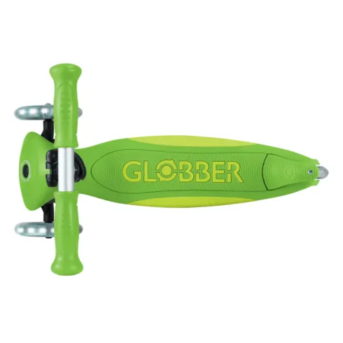Monopattino 3 Ruote Bambini Pieghevole Regolabile Ruote LED Verde