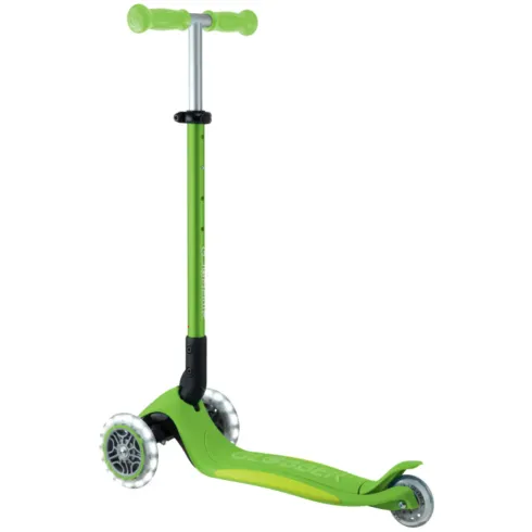 Monopattino 3 Ruote Bambini Pieghevole Regolabile Ruote LED Verde