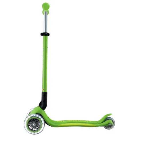 Monopattino 3 Ruote Bambini Pieghevole Regolabile Ruote LED Verde