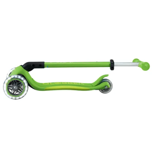 Monopattino 3 Ruote Bambini Pieghevole Regolabile Ruote LED Verde
