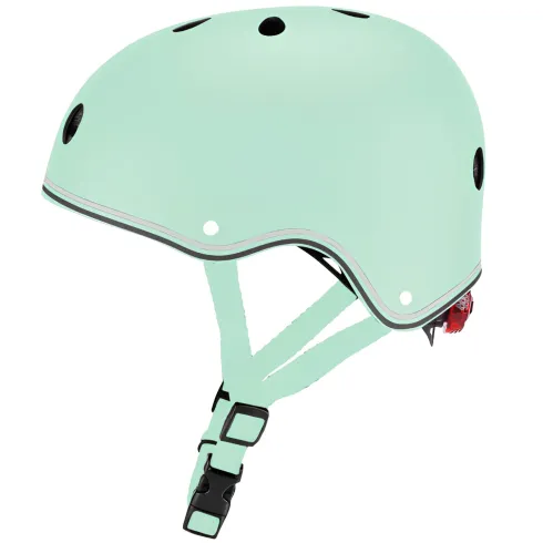 Casco Bambini 48-53cm Verde con Luci LED Posteriori Monopattino Bici