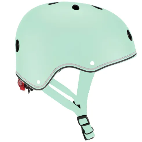 Casco Bambini 48-53cm Verde con Luci LED Posteriori Monopattino Bici