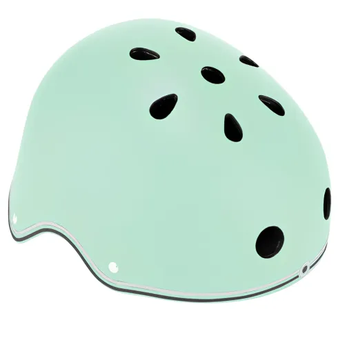 Casco Bambini 48-53cm Verde con Luci LED Posteriori Monopattino Bici