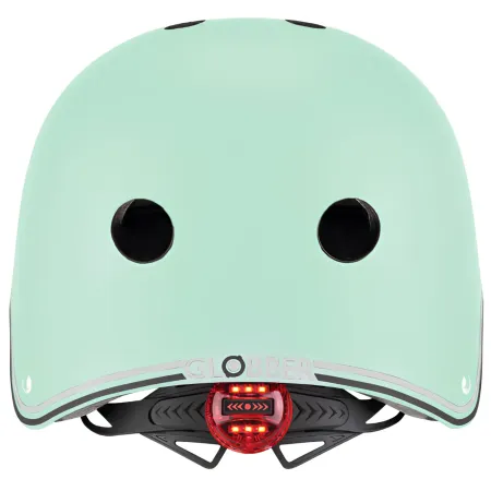 Casco Bambini 48-53cm Verde con Luci LED Posteriori Monopattino Bici